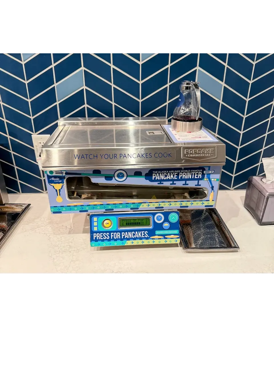 Alaska Airlines Lounge SFO Pancake Maker