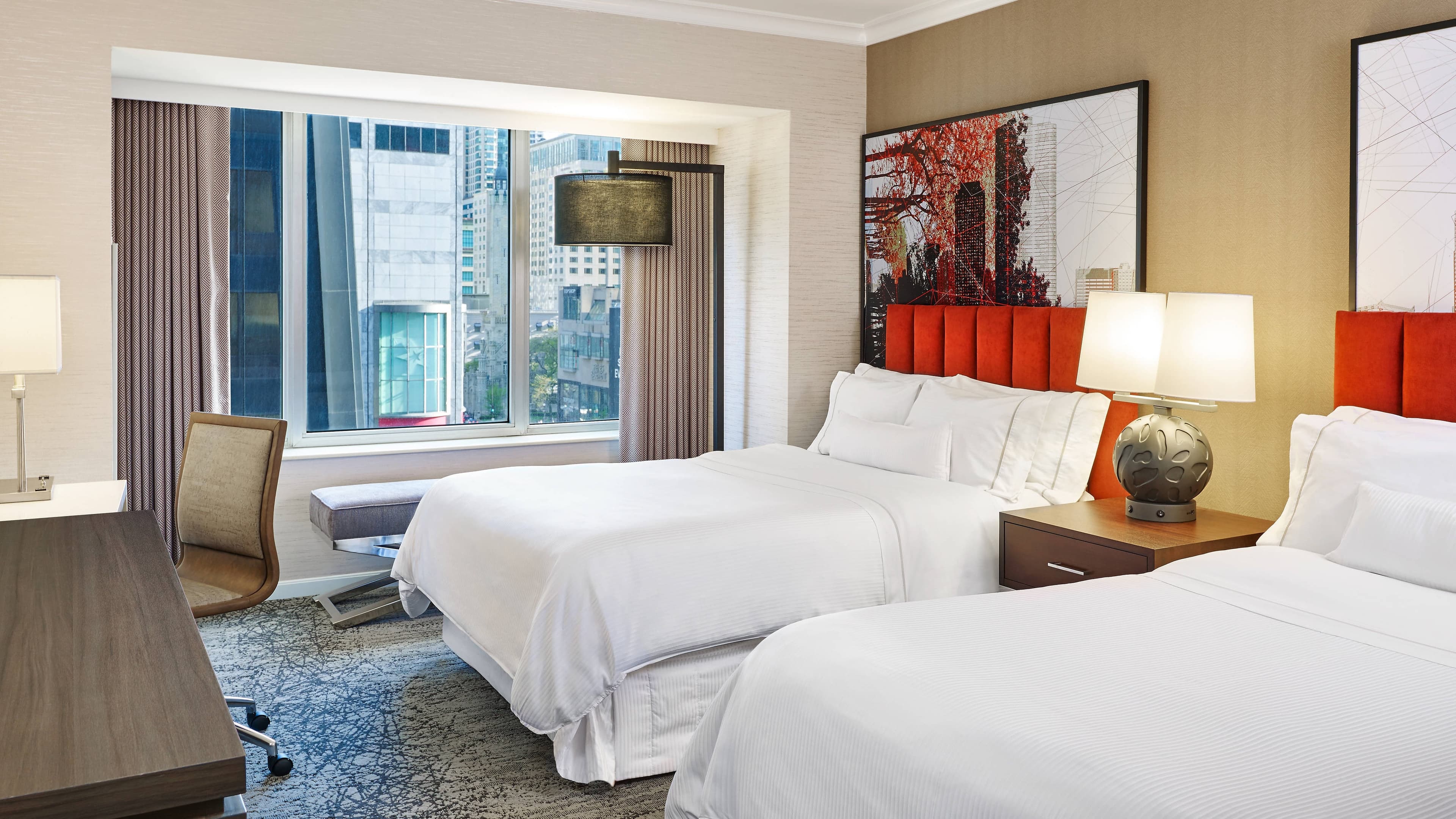 Traditional 2 Double Beds - Image 1