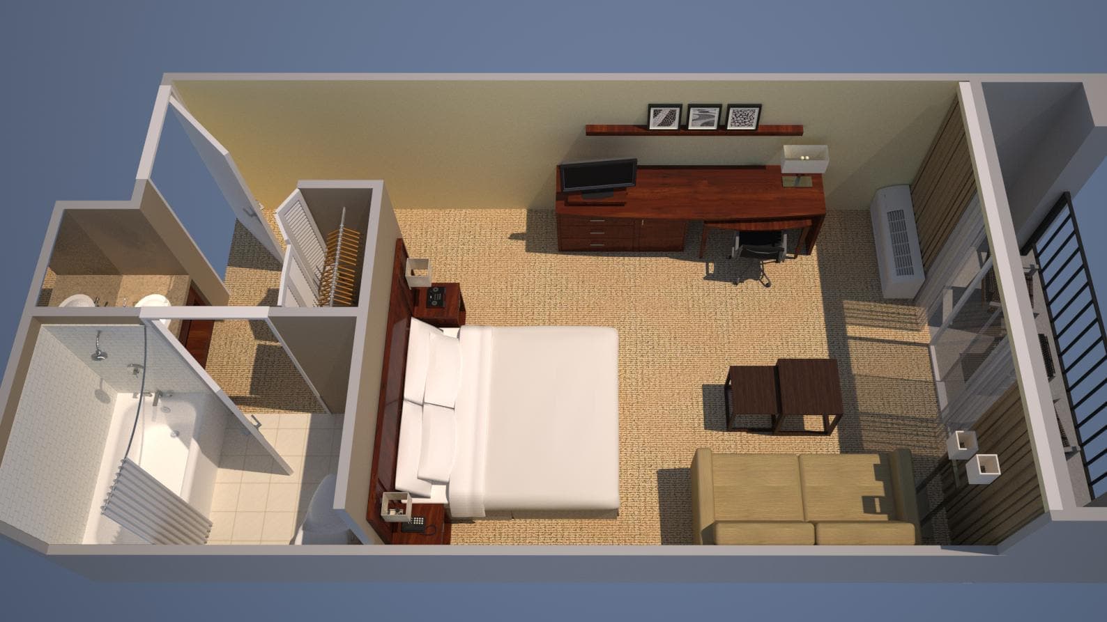 1 King Bed and Sofabed - Image 3