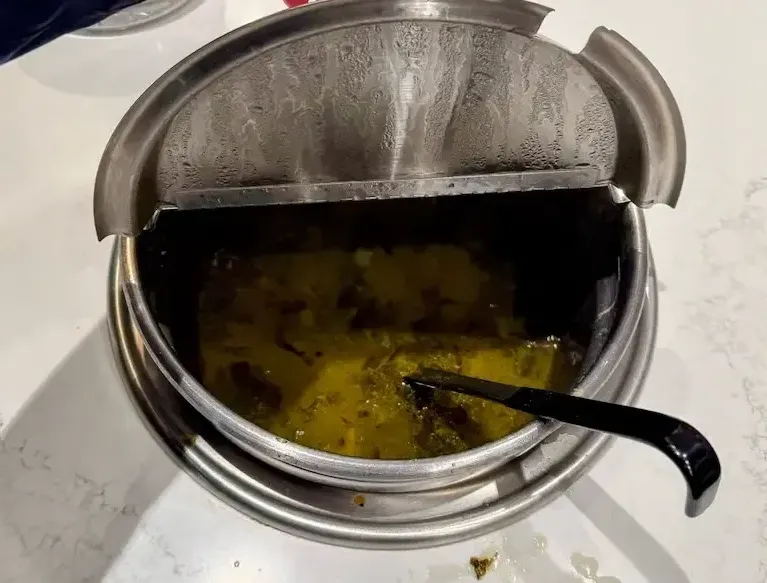 Alaska Airlines Lounge SFO Hot Bar Soup